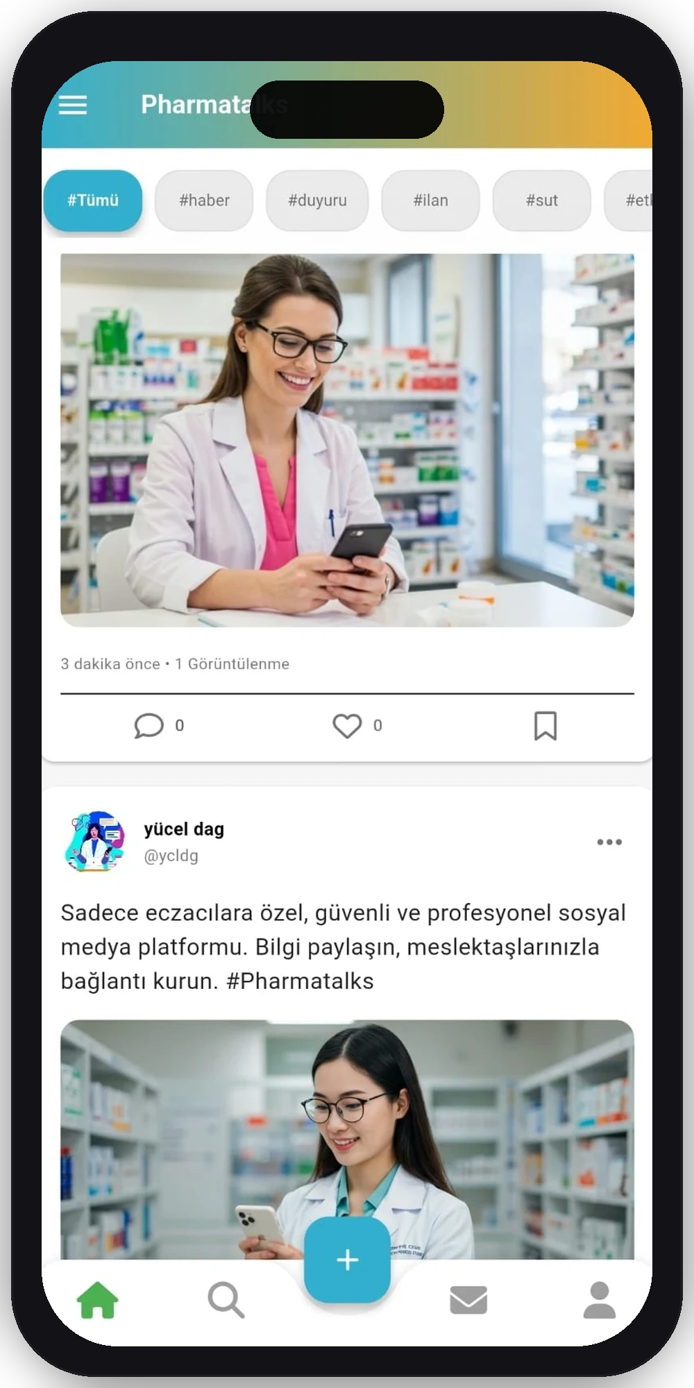 Pharmatalks uygulaması ekran görüntüsü